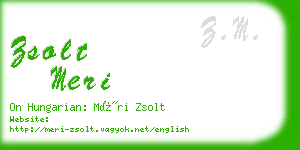 zsolt meri business card